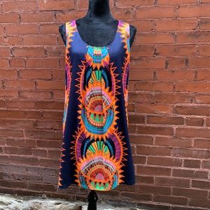 Mara Hoffman Shift Dress Sunburst Tribal Aztec